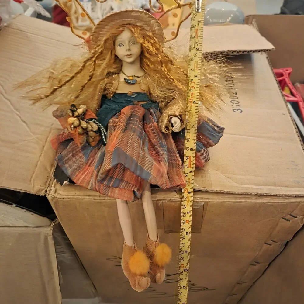 Vintage Winward Enchanted Ones Fairy Doll 12” Woodland Autumn Harvest Wings